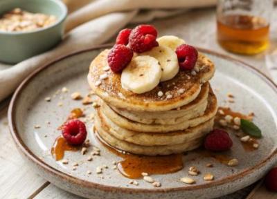 طرز تهیه پنکیک رژیمی بدنسازی با 5 دستور ساده، سریع و سالم